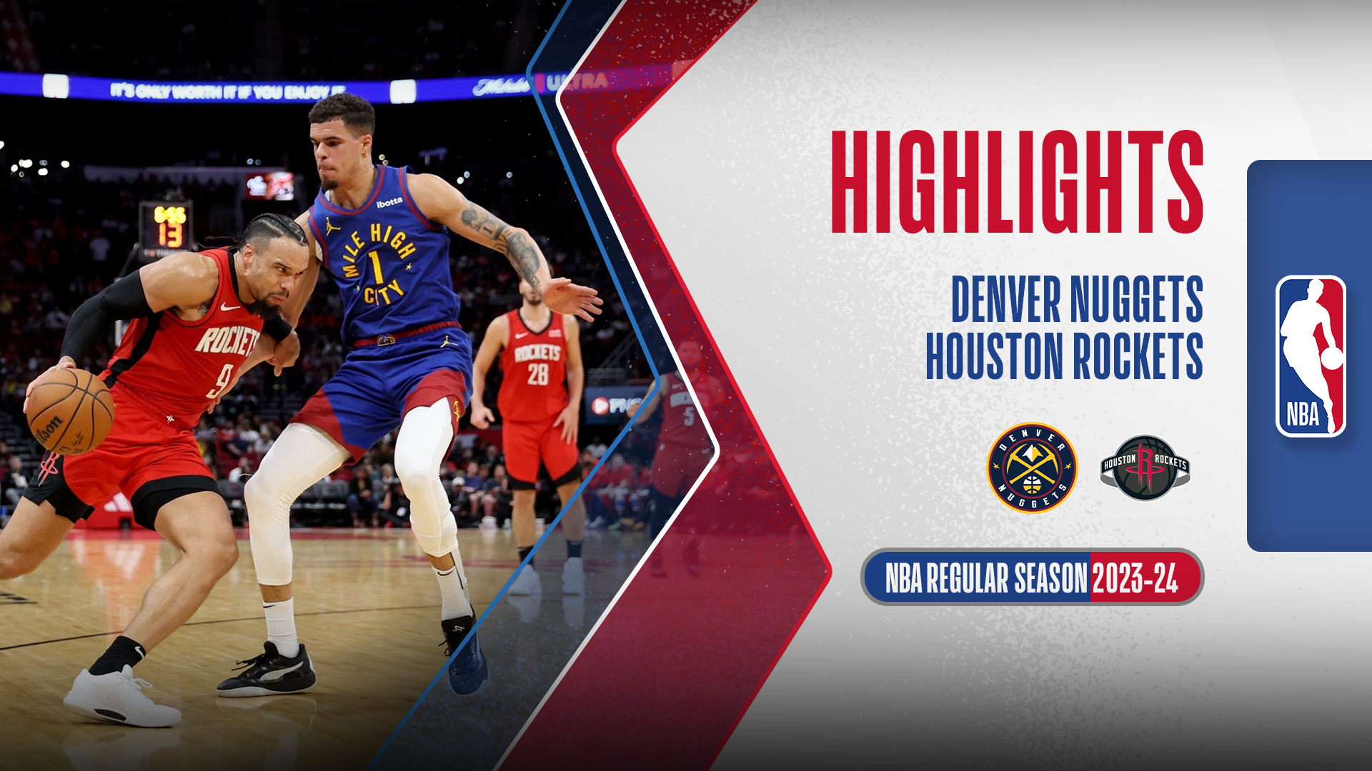 Denver Nuggets Houston Rockets Highlights FPT Play