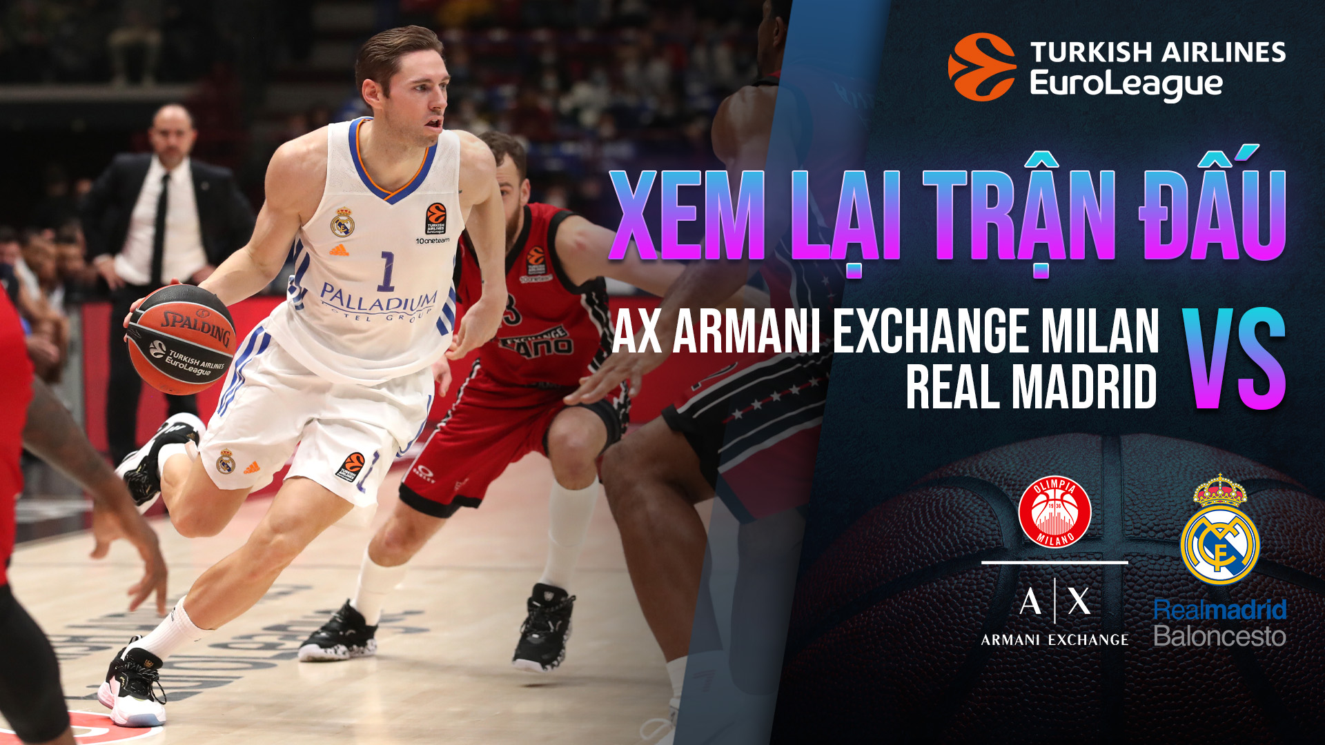 AX Armani Exchange Milan - Real Madrid | Xem lại trận đấu - Tập 1 | FPT Play