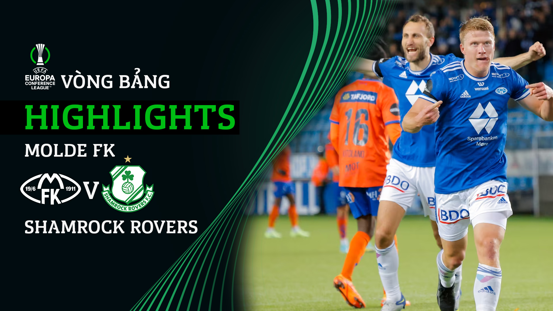 Molde FK Shamrock Rovers Highlights FPT Play