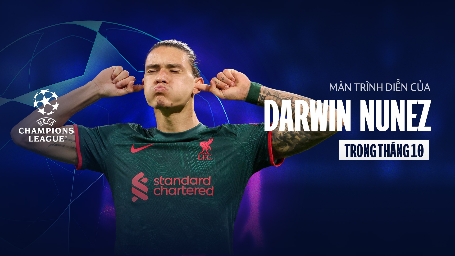 Màn trình diễn của Darwin Nunez trong tháng 10 FPT Play