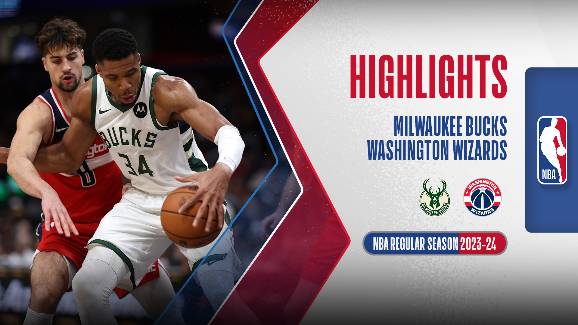 Milwaukee Bucks - Washington Wizards Highlights 21/11 | FPT Play