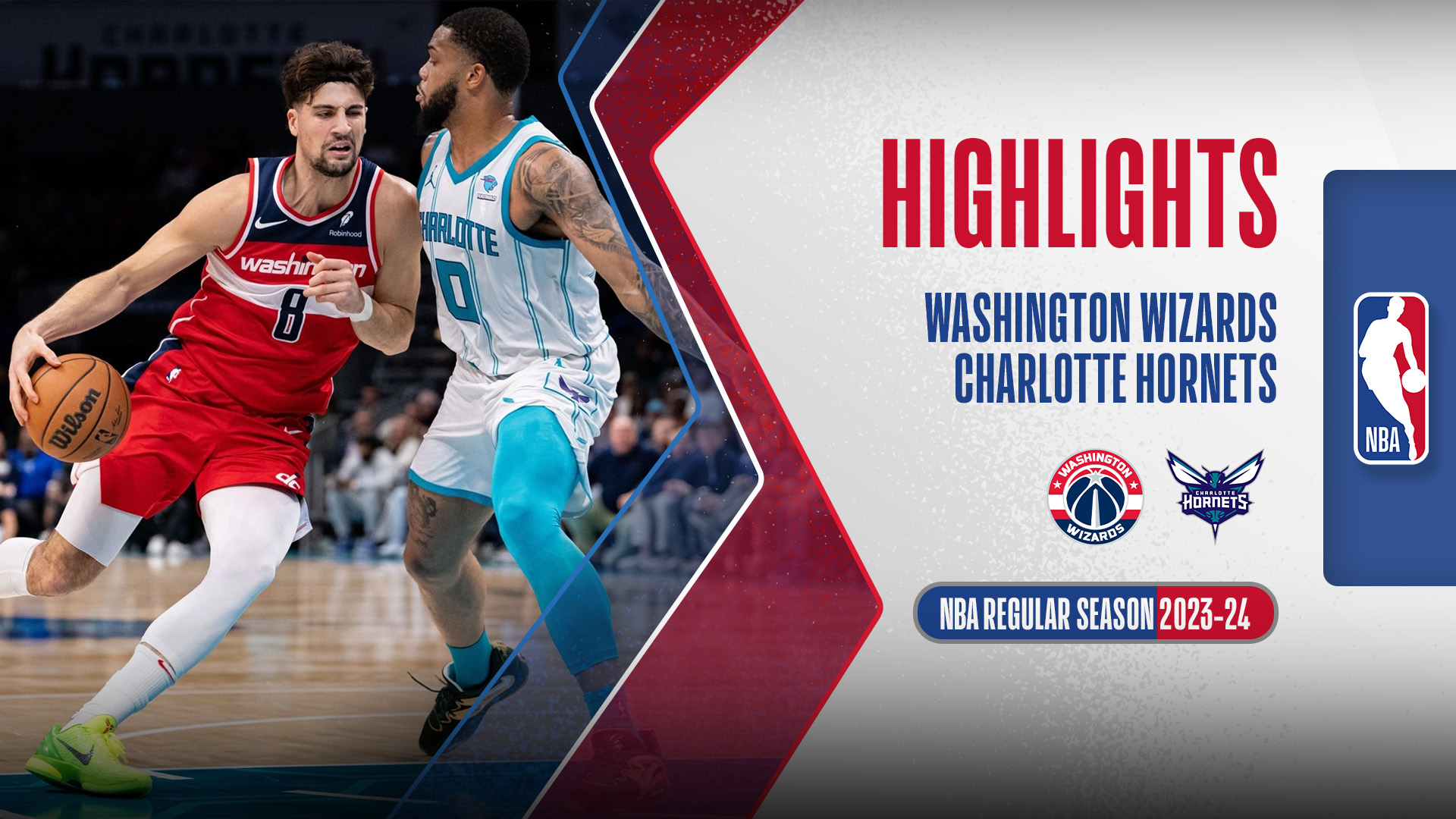 Washington Wizards - Charlotte Hornets Highlights 23/11 | FPT Play