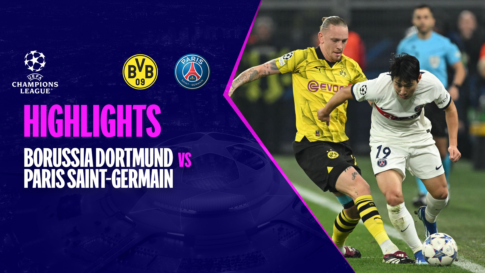 Borussia Dortmund - Paris Saint-Germain Highlights | FPT Play