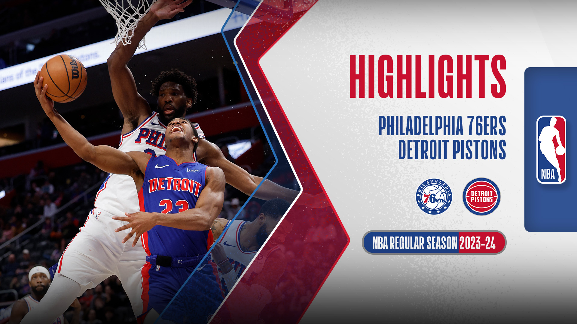 Philadelphia 76ers Detroit Pistons Highlights 14/12 FPT Play