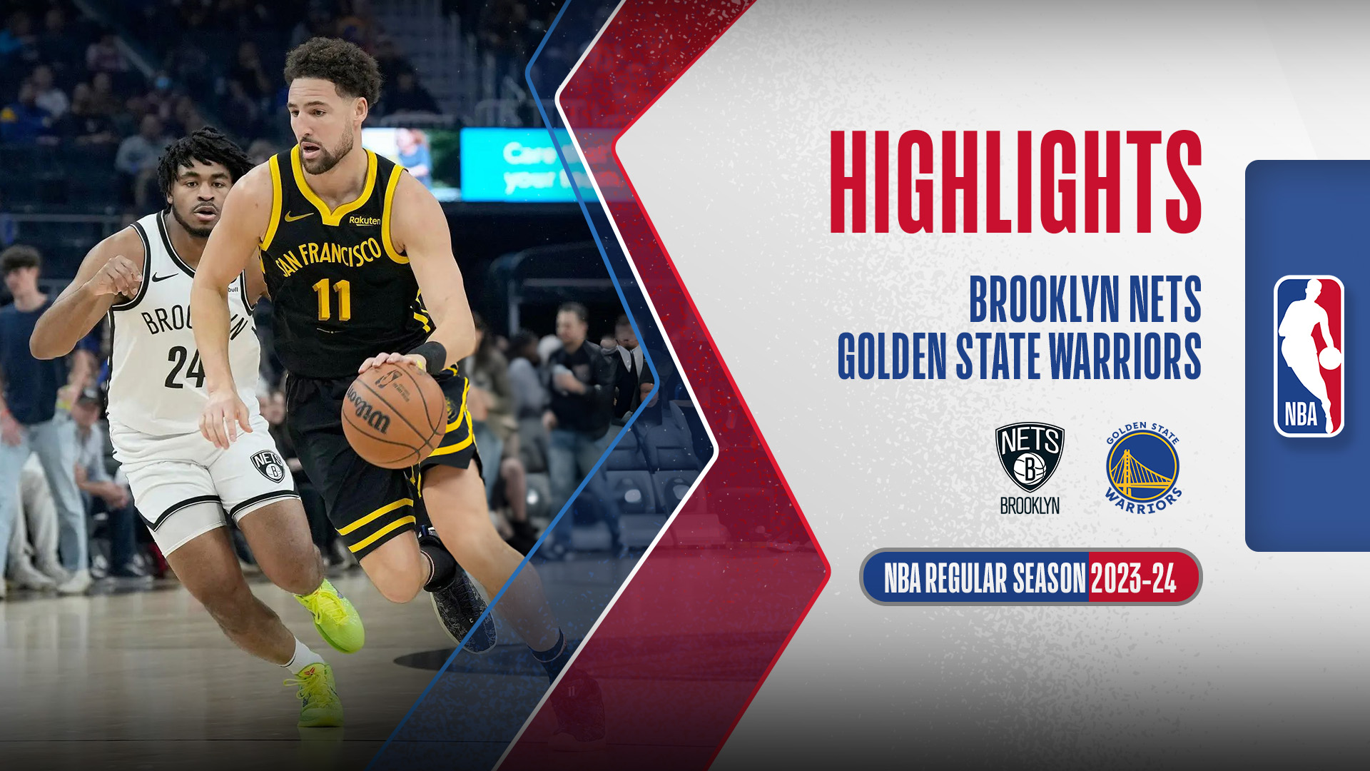 Brooklyn Nets Golden State Warriors Highlights 17/12 FPT Play