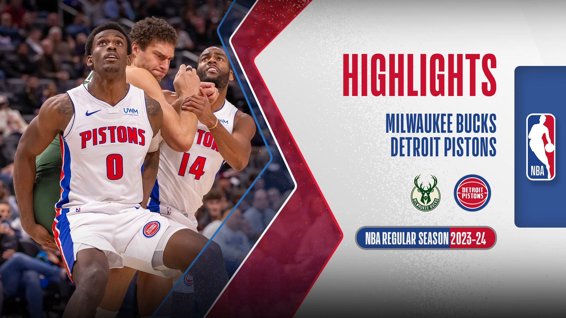 Milwaukee Bucks Detroit Pistons Highlights 23/1 FPT Play
