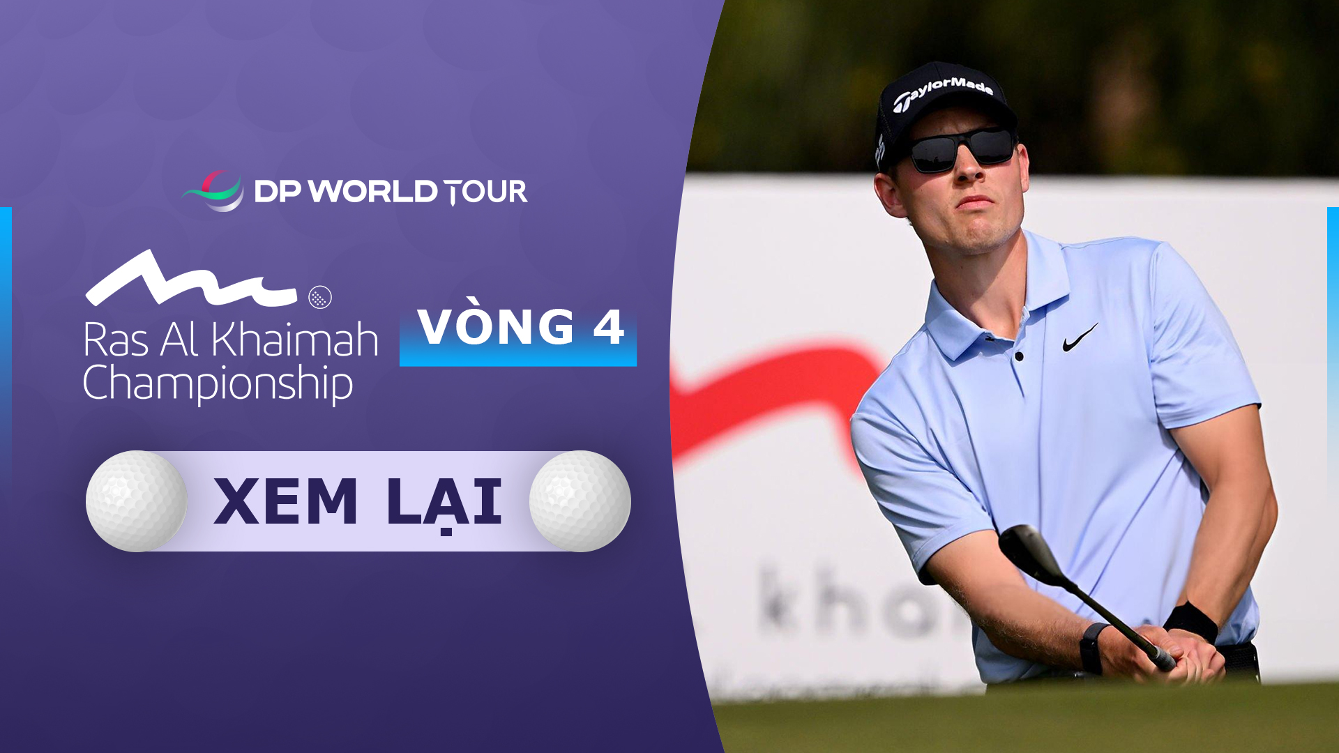 Golf DP World Tour Ras Al Khaimah Championship 2024 Vòng 4 FPT Play