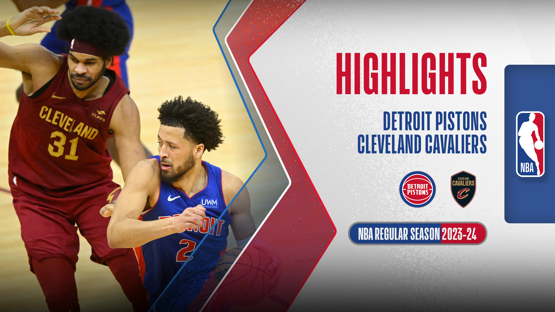 Detroit Pistons Cleveland Cavaliers Highlights 1/2 FPT Play