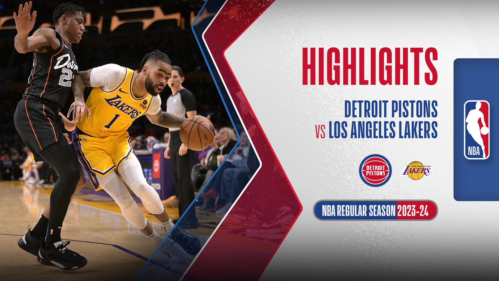 Detroit Pistons - Los Angeles Lakers Highlights 14/2 | FPT Play