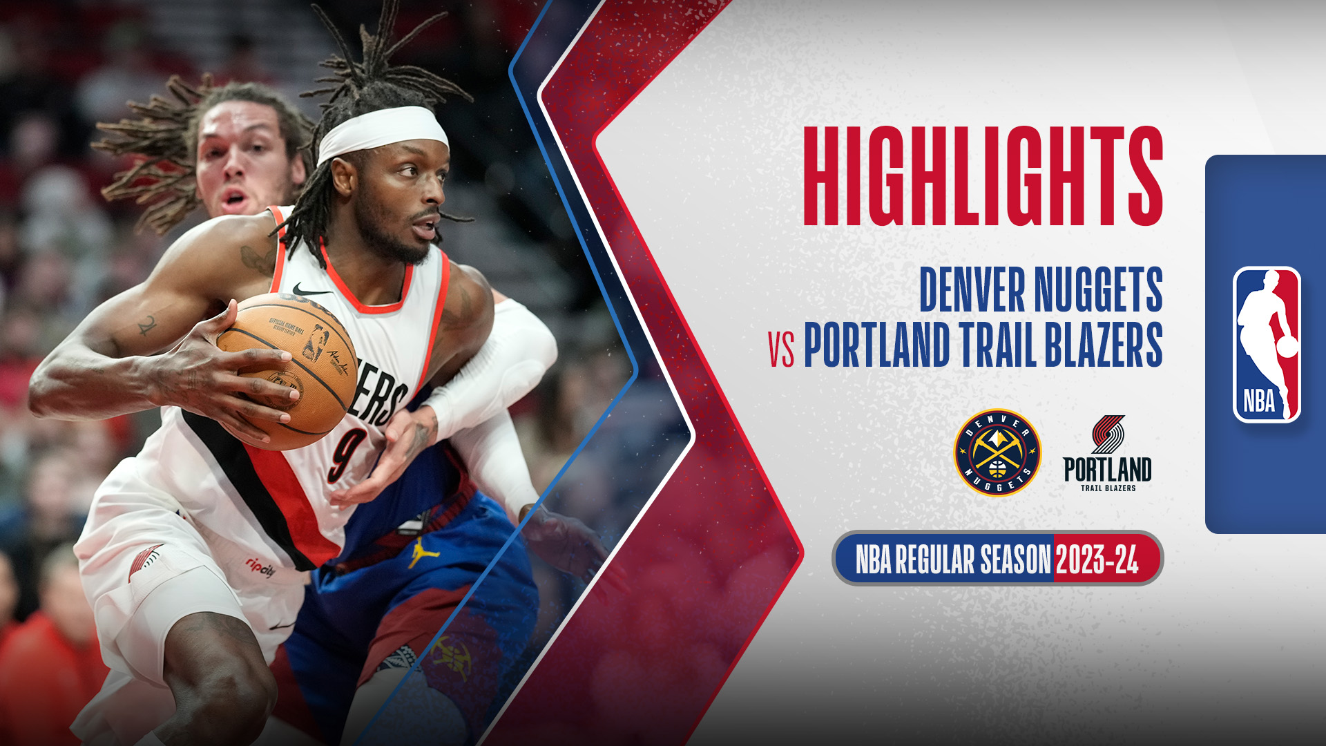 Denver Nuggets - Portland Trail Blazers Highlights 24/2 | FPT Play