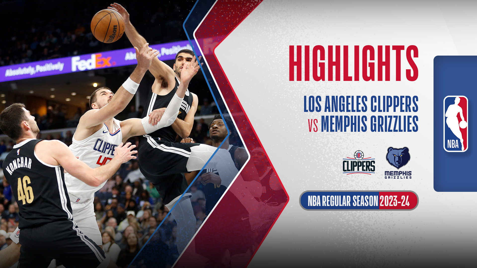 Los Angeles Clippers - Memphis Grizzlies Highlights 24/2 | FPT Play