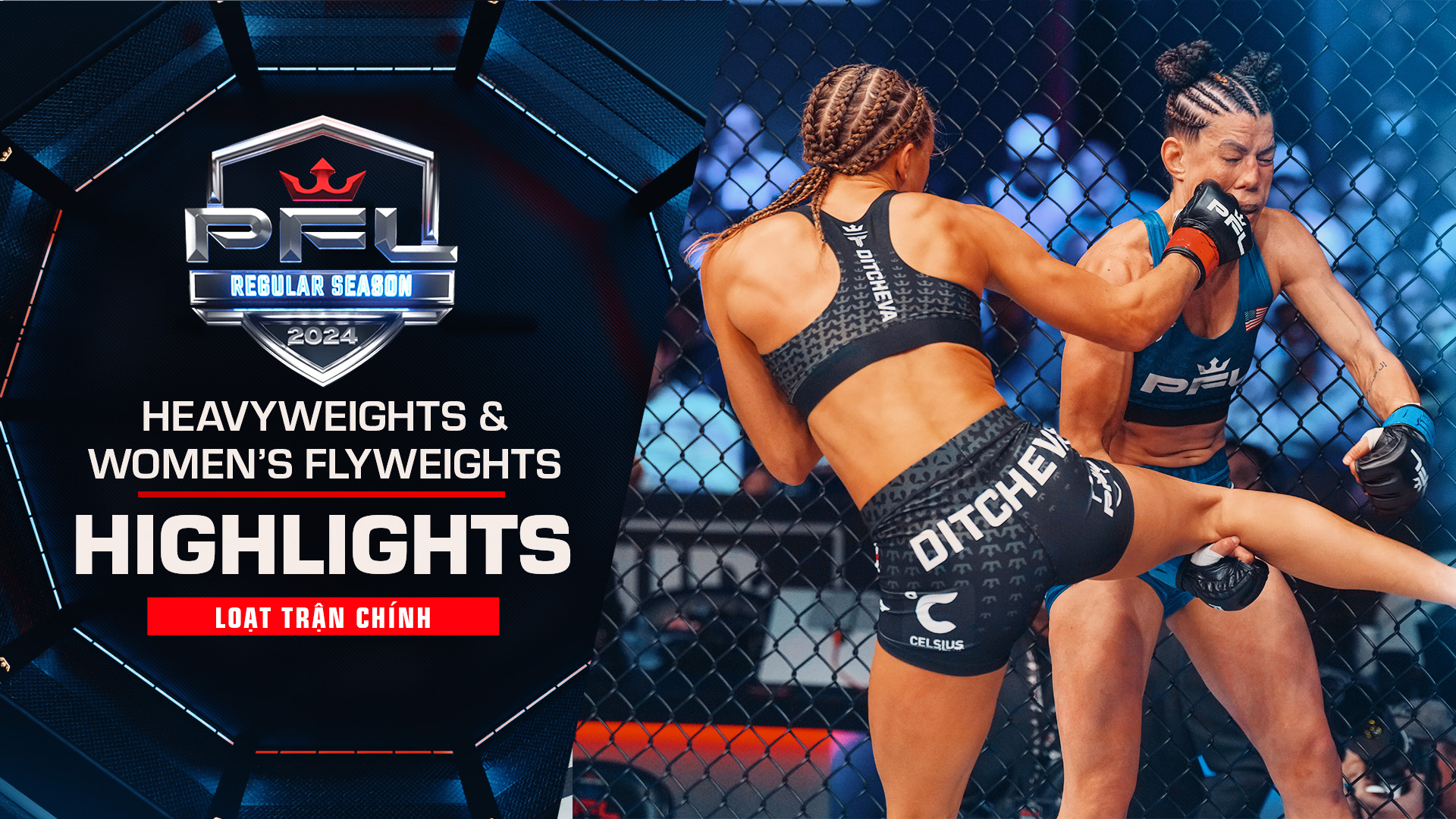 PFL Regular Season 2024 Heavyweights & Women's Flyweights Highlights