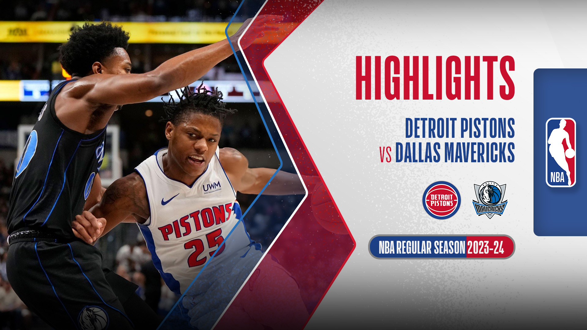 Detroit Pistons Dallas Mavericks Highlights 13/4 FPT Play