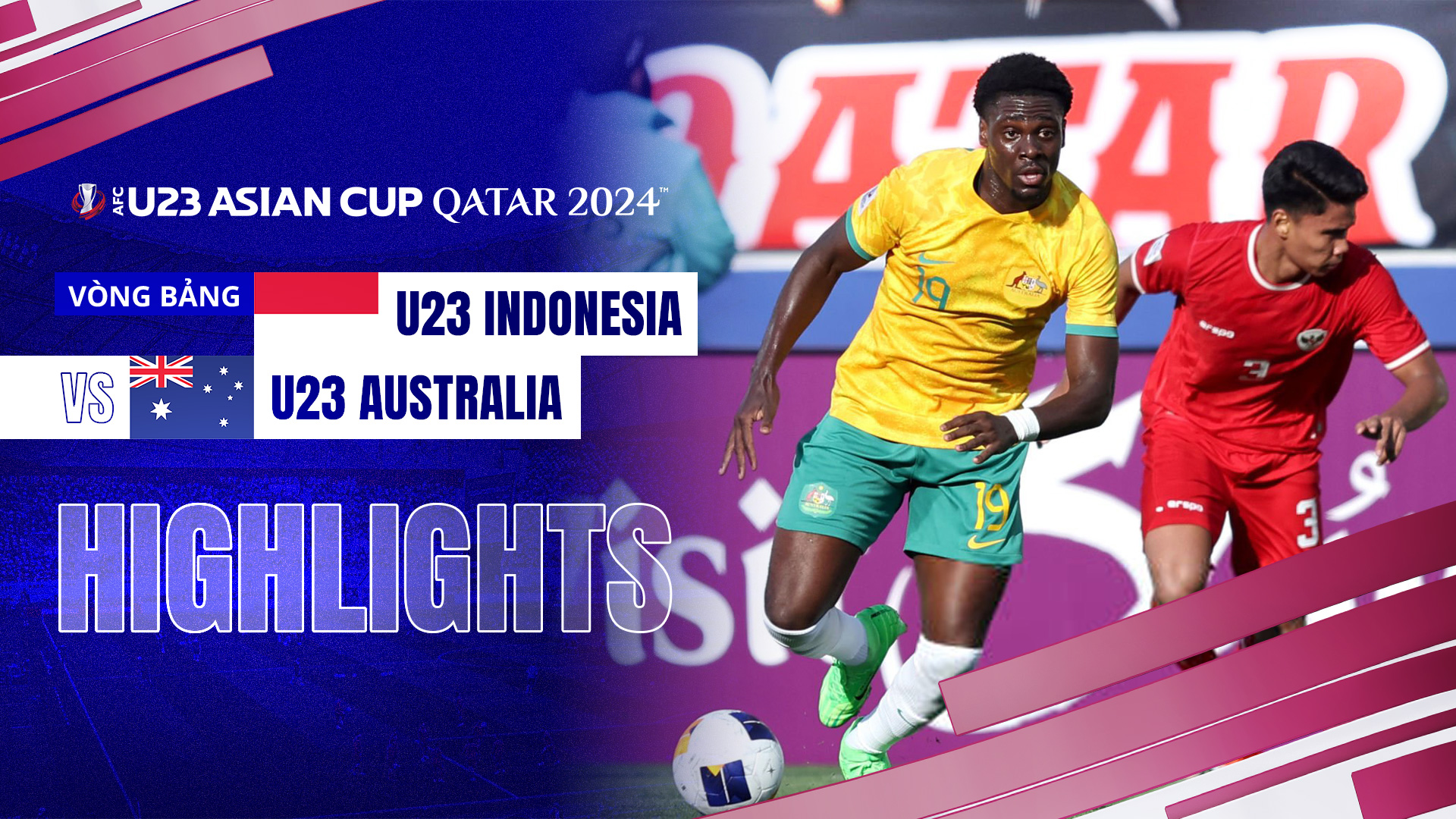 U23 Indonesia - U23 Australia Highlights | FPT Play