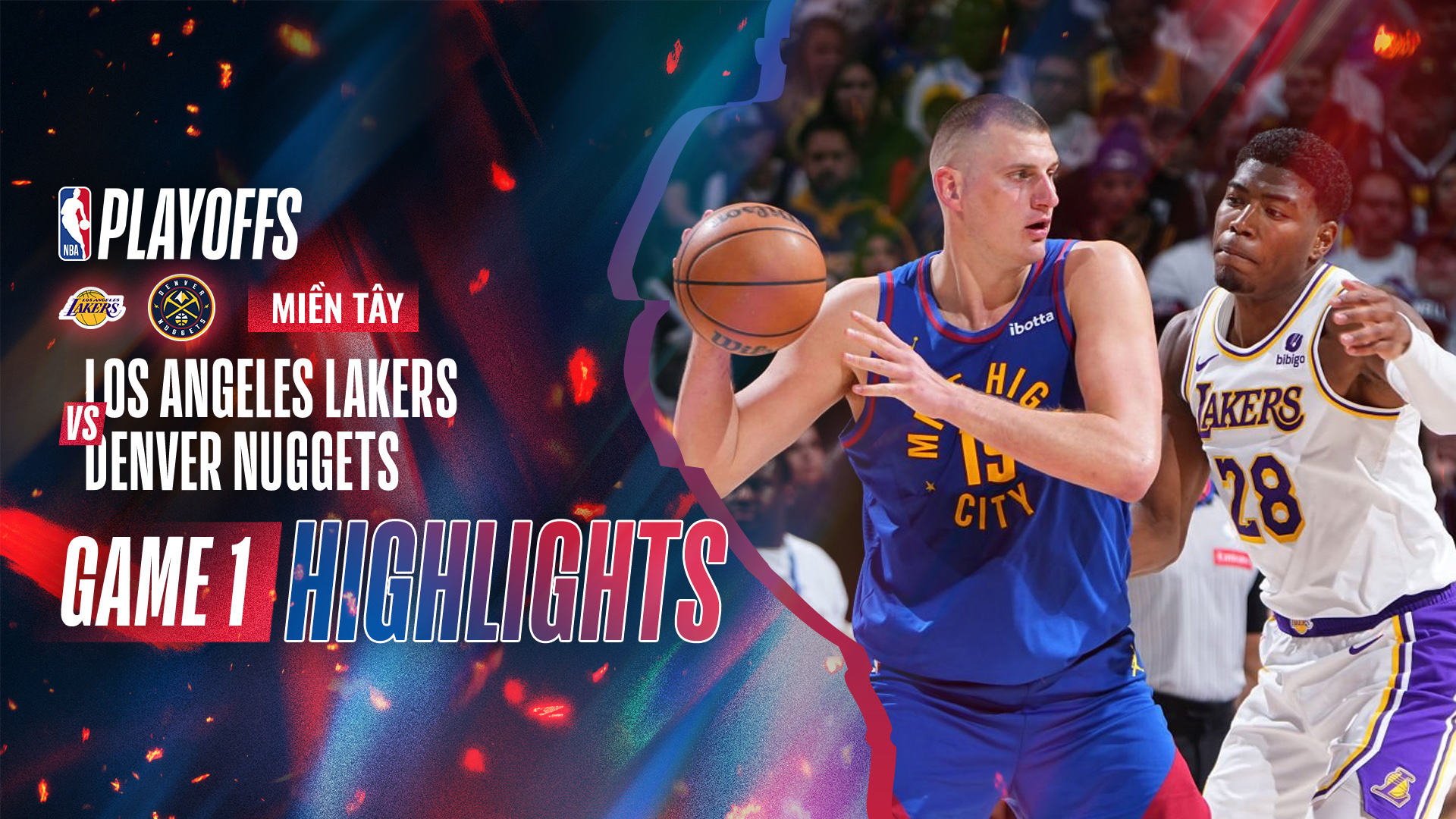 Los Angeles Lakers - Denver Nuggets Highlights 21/4 Game 1 | FPT Play