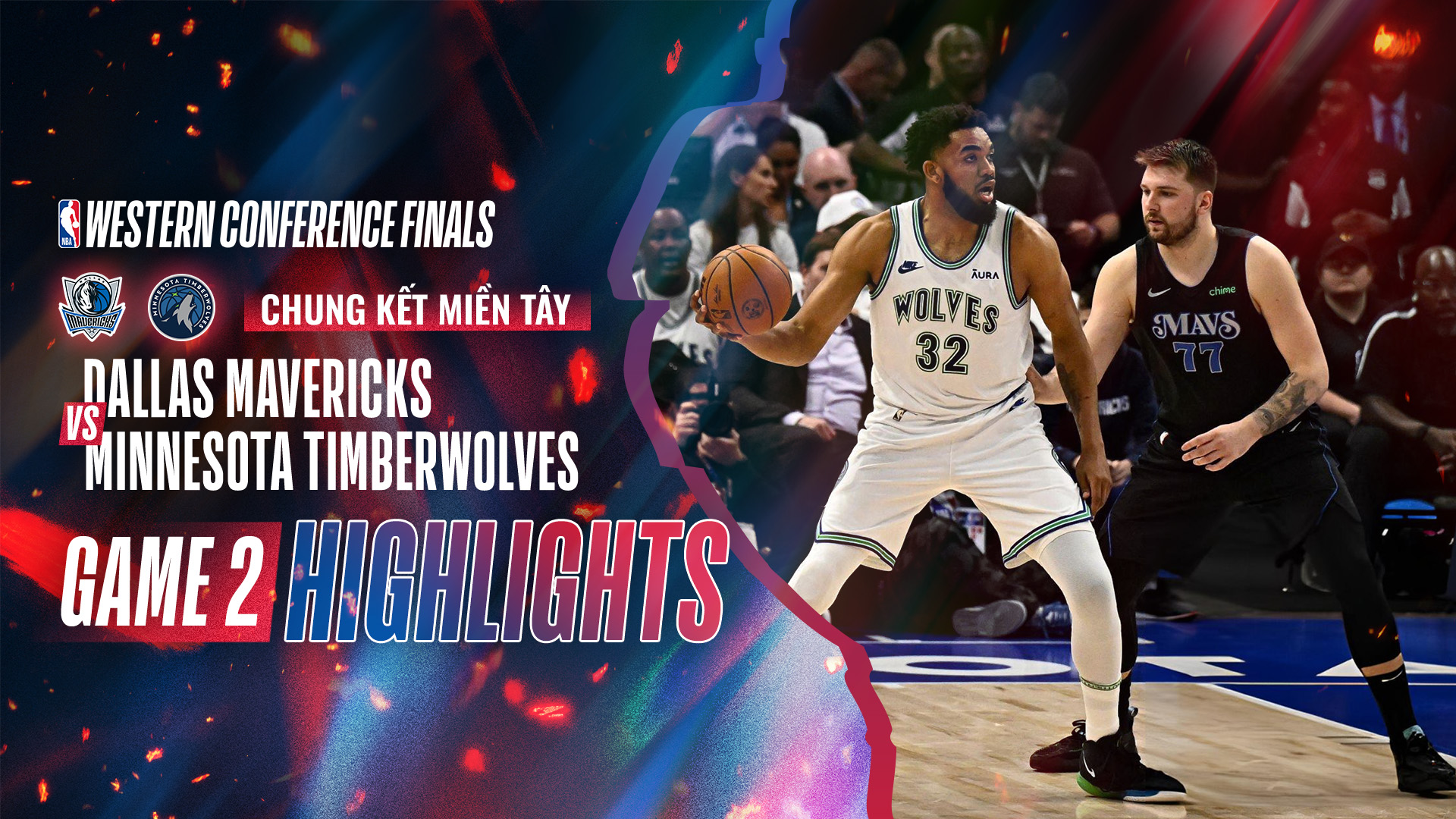 Dallas Mavericks - Minnesota Timberwolves Highlights 25/5 Game 2 | FPT Play