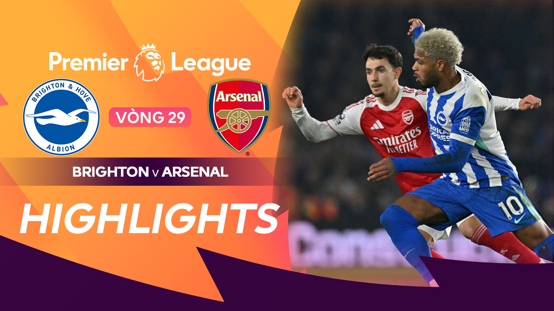 Brighton & Hove Albion - Arsenal Highlights