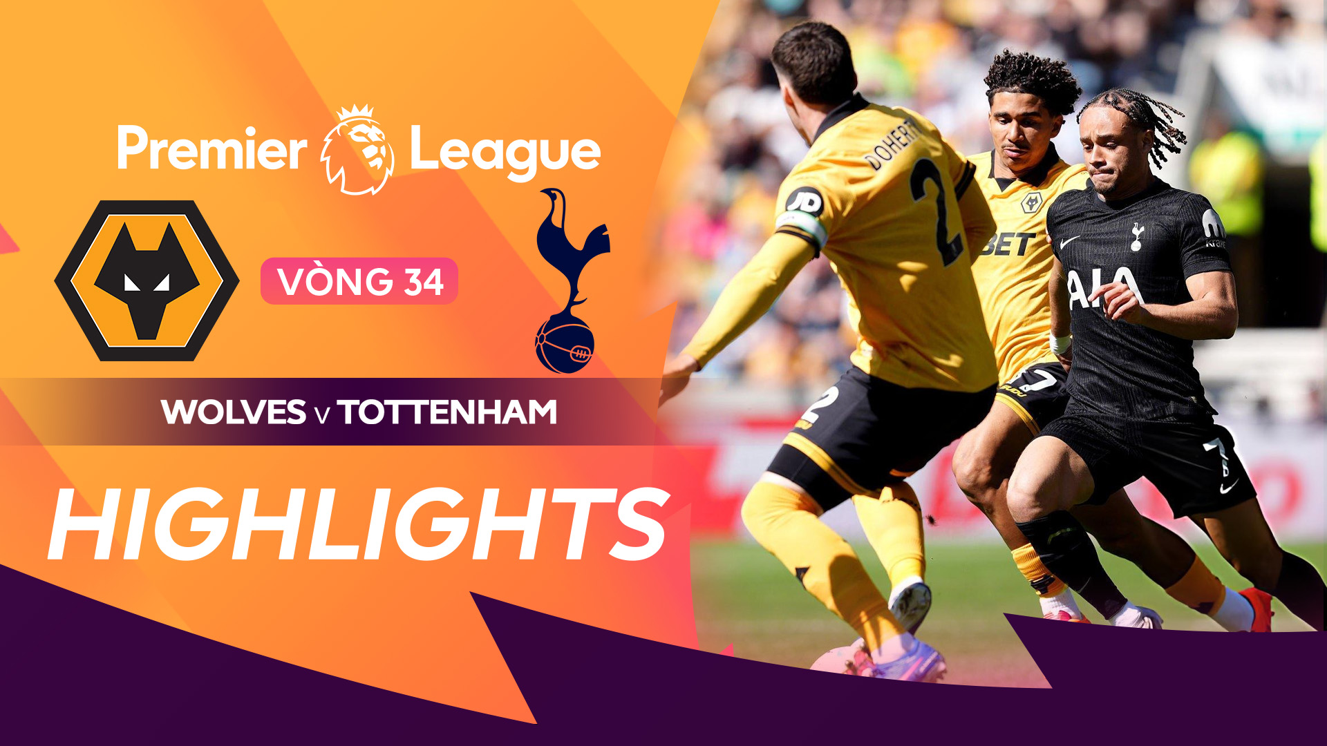Wolverhampton Wanderers - Tottenham Hotspur Highlights