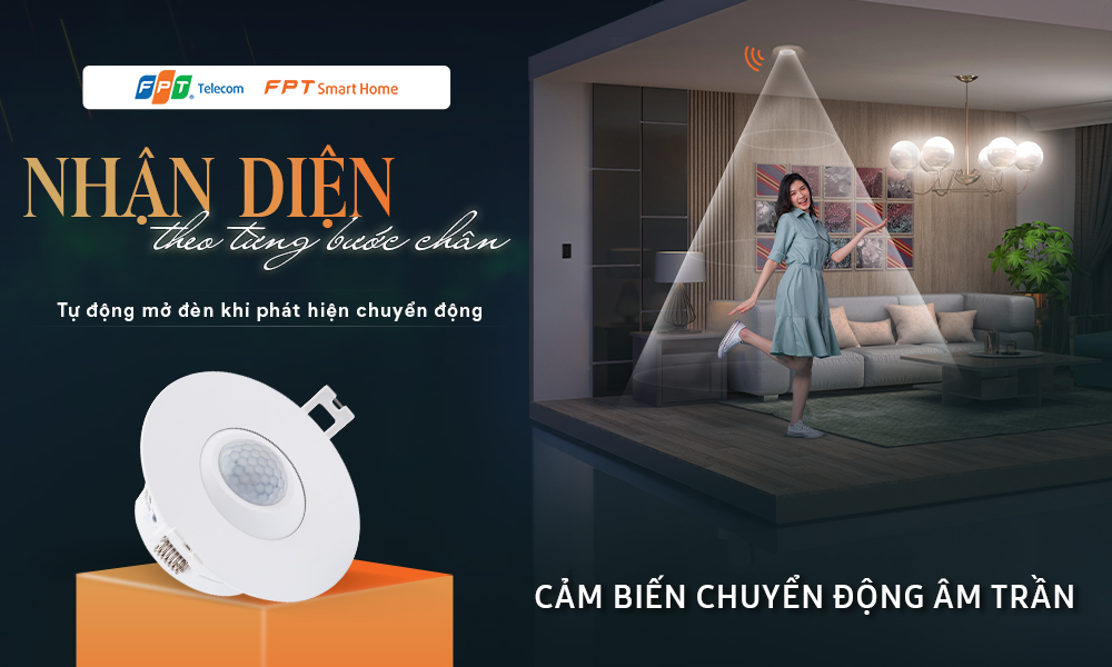 cảm biến chuyển động âm trần FPT Smart Home