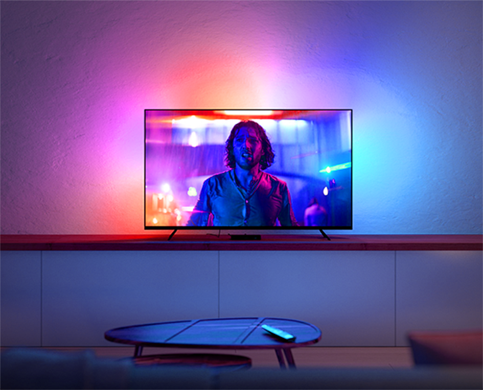 Đèn LED dây RGB trắng vàng thông minh Bluetooth 5m sử dụng làm LED hắt background tivi phòng khách